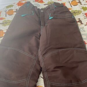Cherokee Brown Pants with Aqua Lining